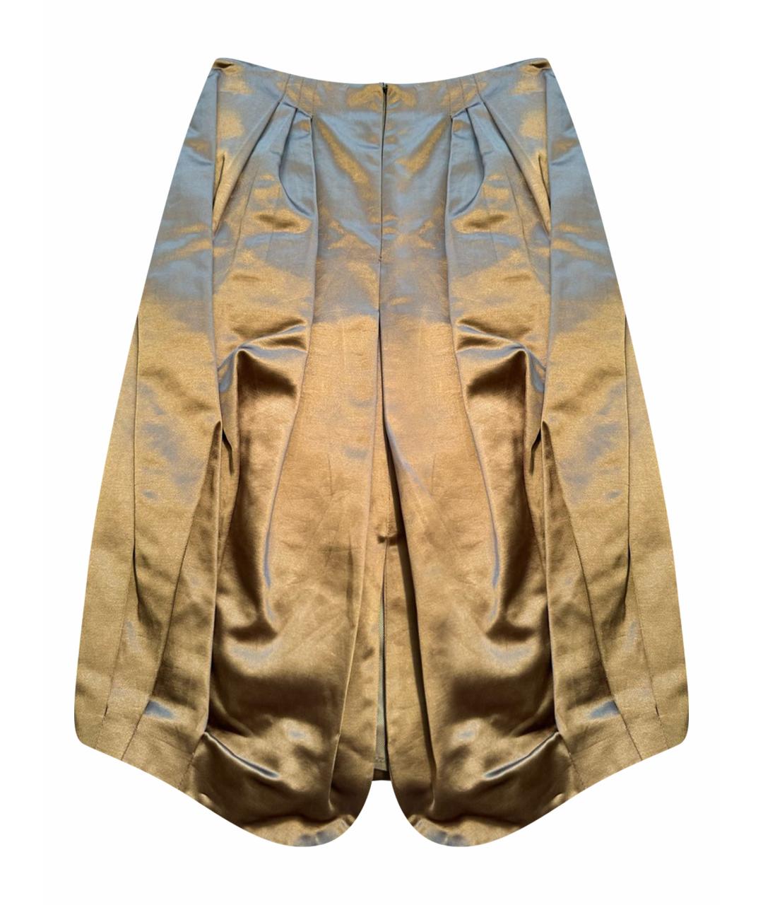 ANTONIO MARRAS Бежевая полиэстеровая юбка миди, фото 1