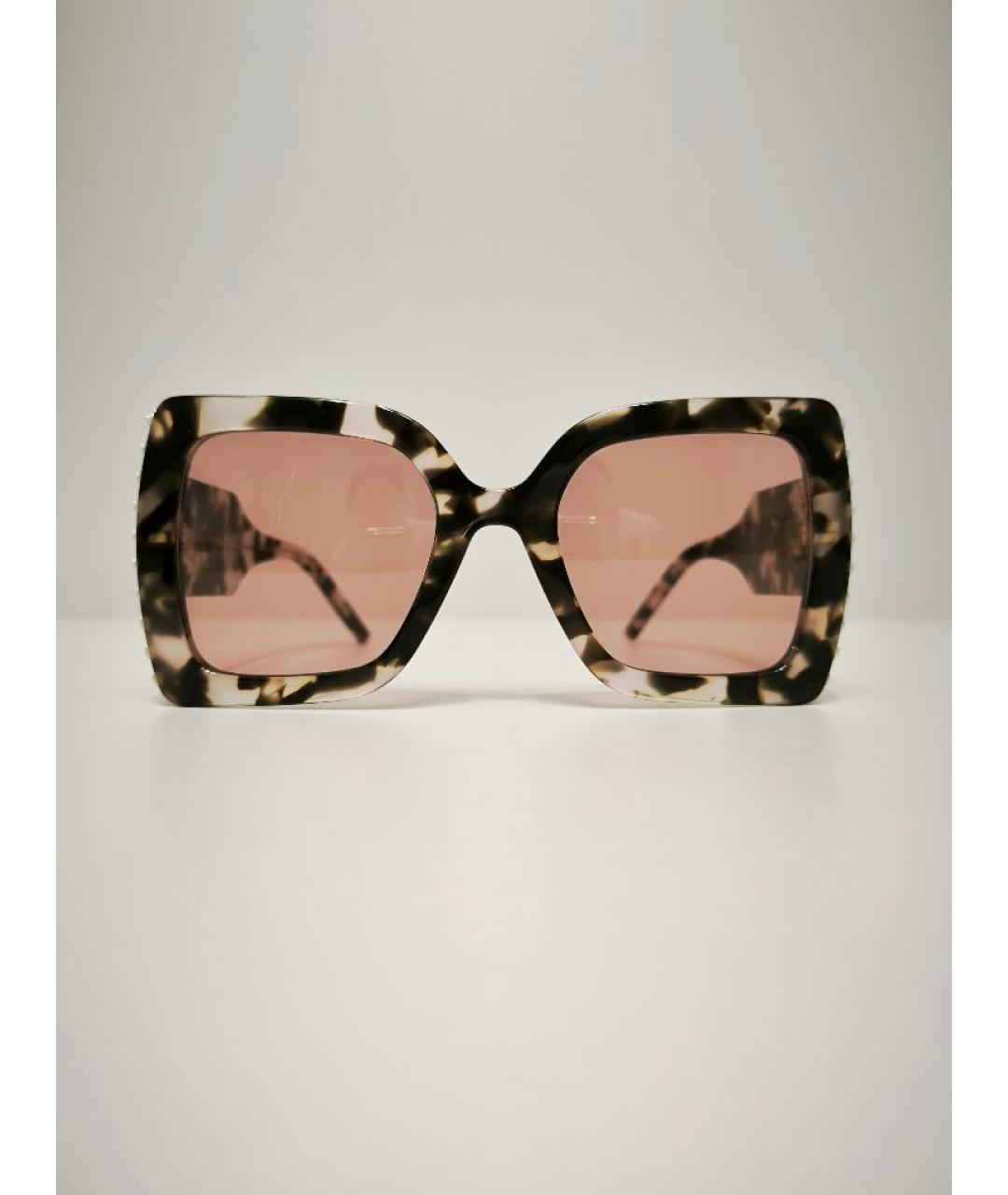 CAROLINA HERRERA Коричневые пластиковые солнцезащитные очки, фото 5