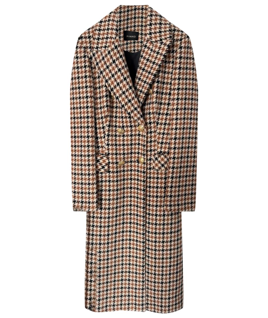 PINKO Бежевое пальто, фото 1