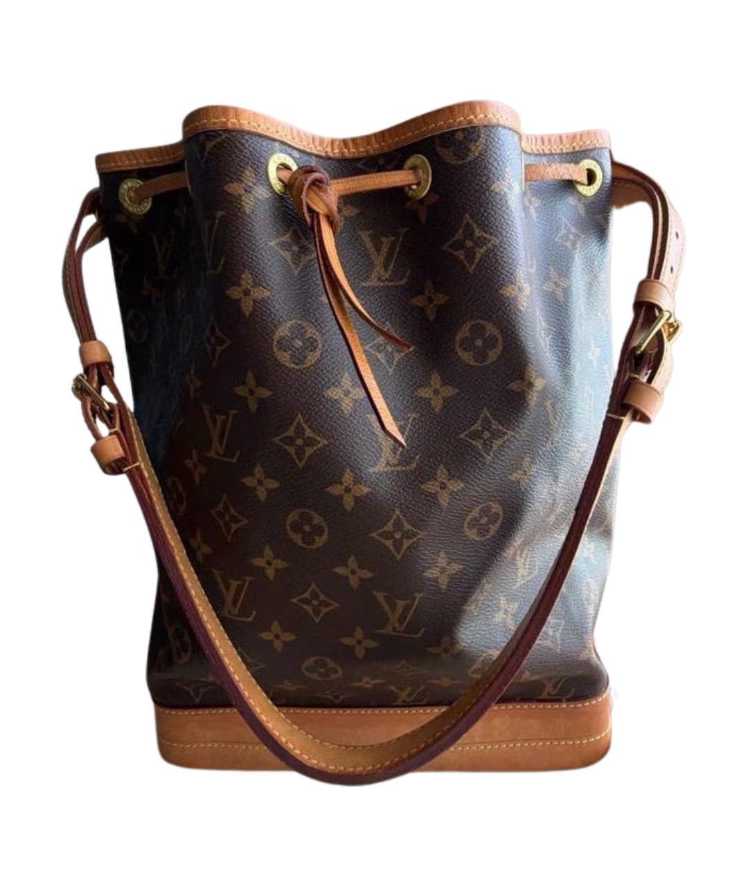 LOUIS VUITTON Коричневая кожаная сумка через плечо, фото 1