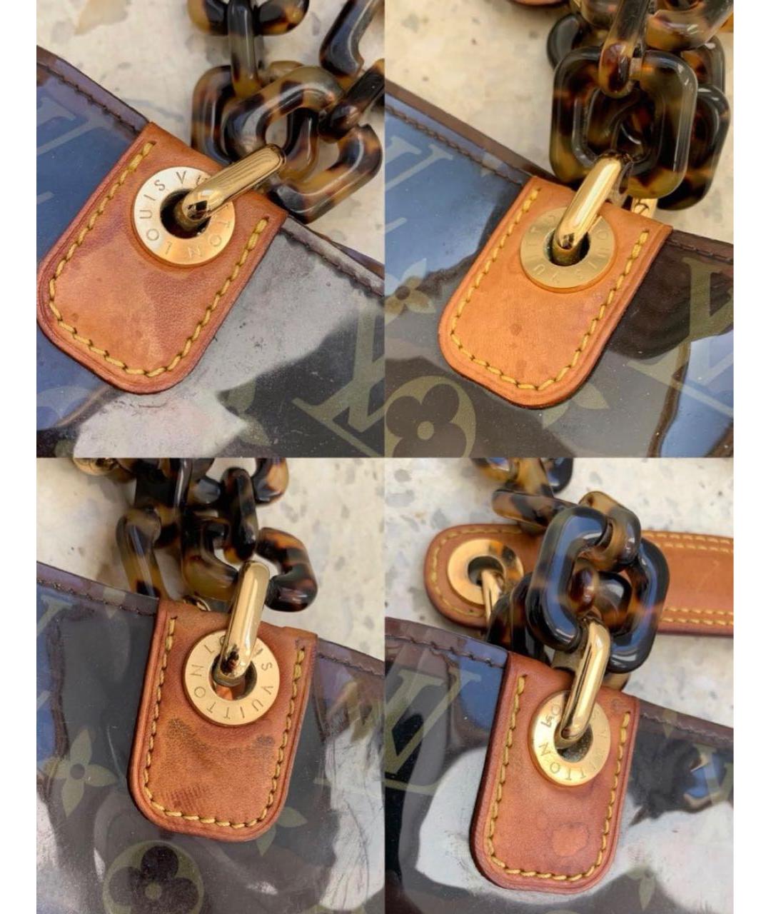 LOUIS VUITTON Коричневая сумка с короткими ручками, фото 9