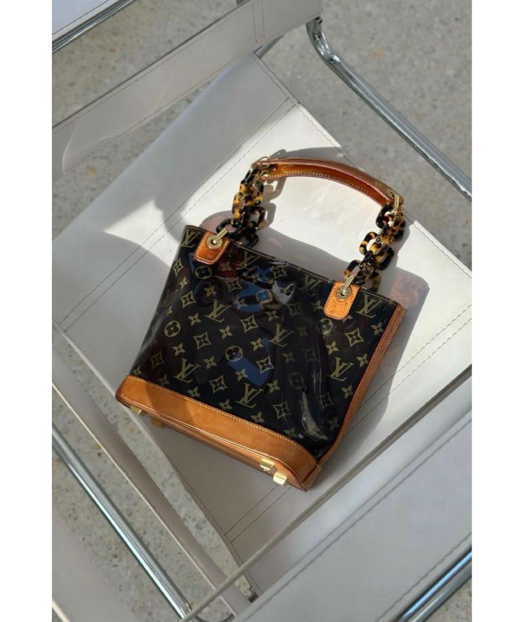 LOUIS VUITTON Коричневая сумка с короткими ручками, фото 4