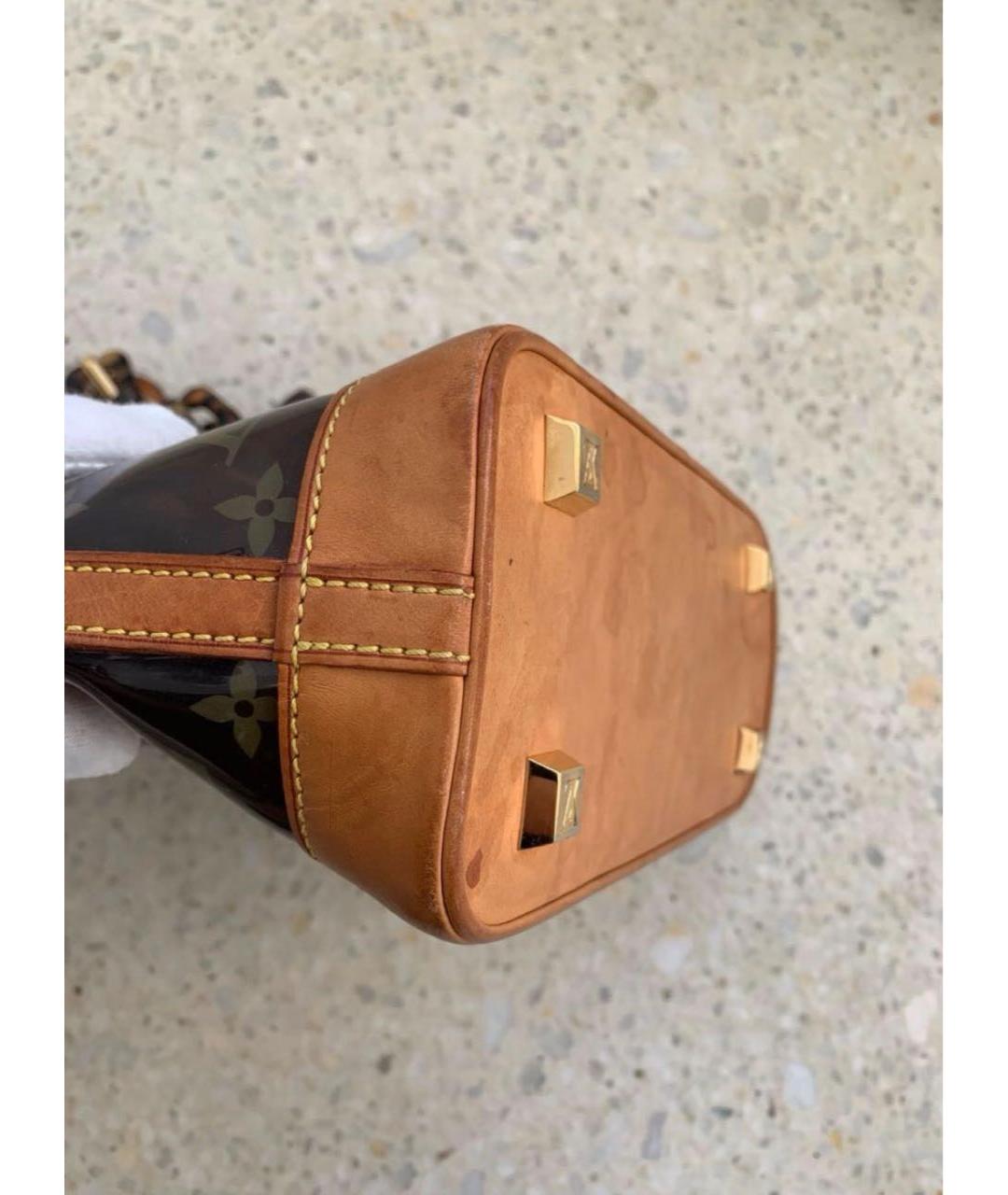 LOUIS VUITTON Коричневая сумка с короткими ручками, фото 5