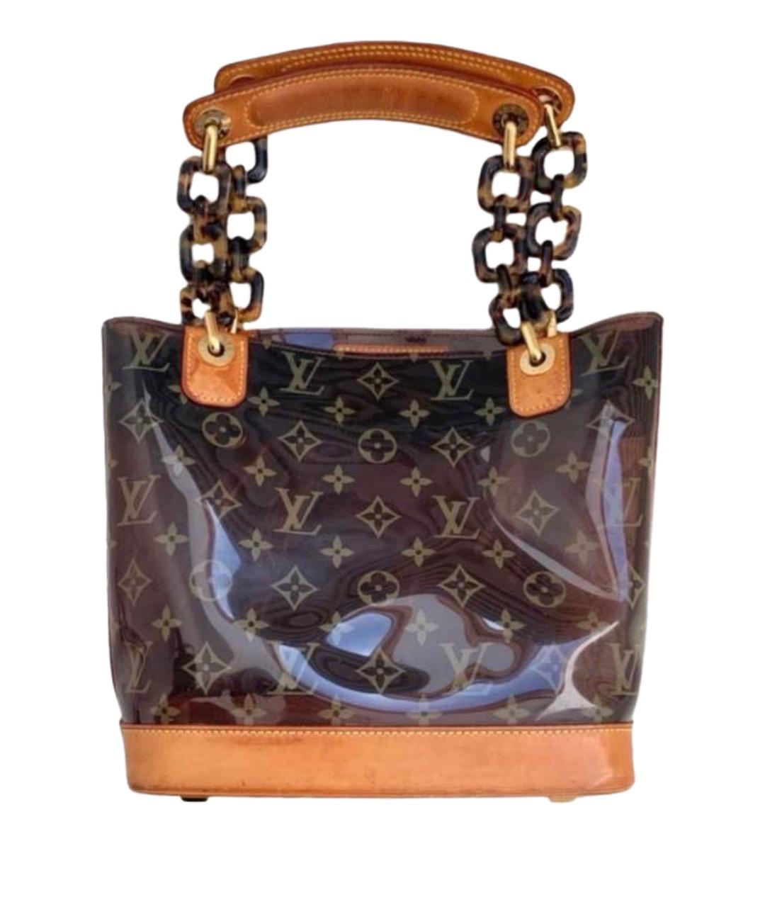 LOUIS VUITTON Коричневая сумка с короткими ручками, фото 1