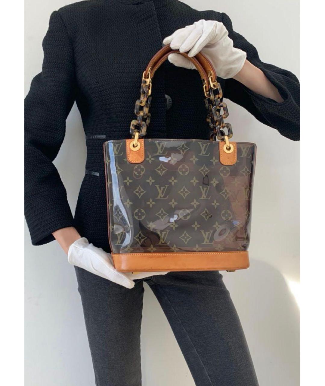 LOUIS VUITTON Коричневая сумка с короткими ручками, фото 2