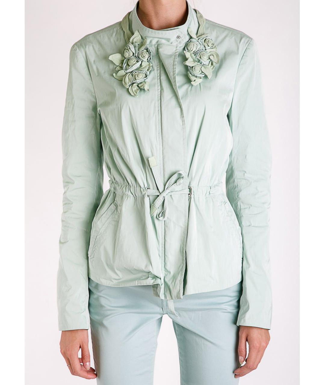 ERMANNO SCERVINO Зеленая полиэстеровая куртка, фото 3