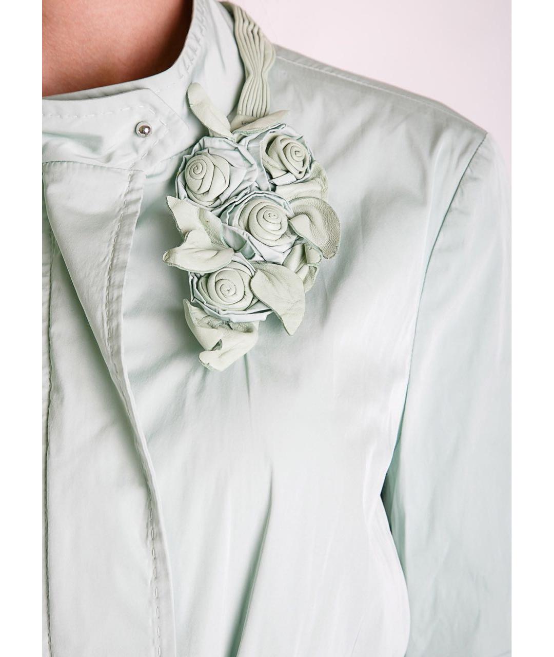 ERMANNO SCERVINO Зеленая полиэстеровая куртка, фото 5