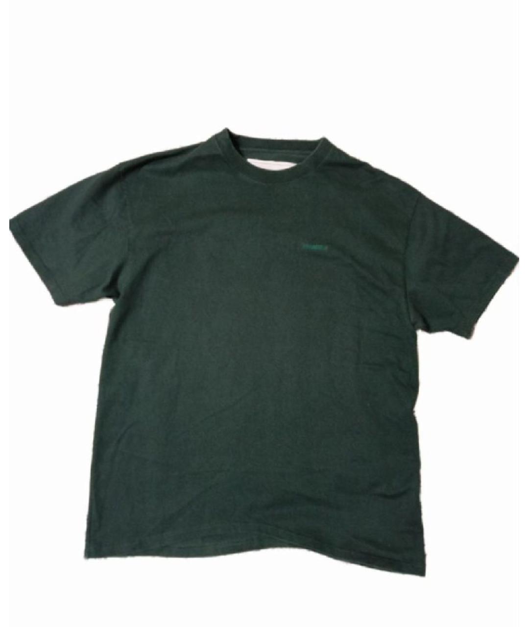 VETEMENTS Зеленая хлопковая футболка, фото 5