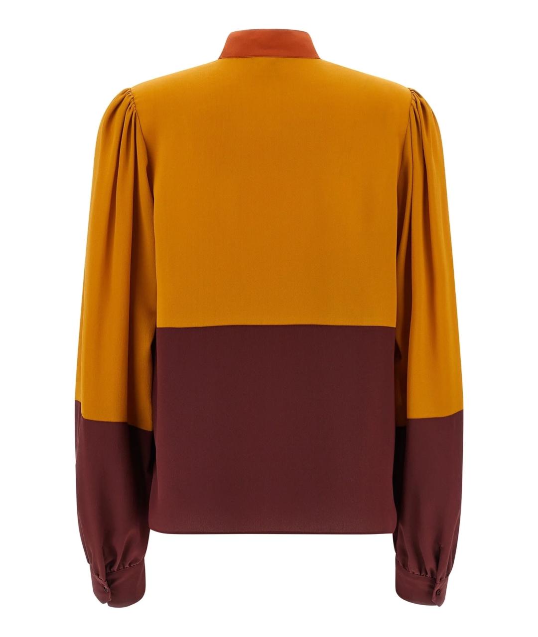 SAINT LAURENT Мульти шелковая блузы, фото 2