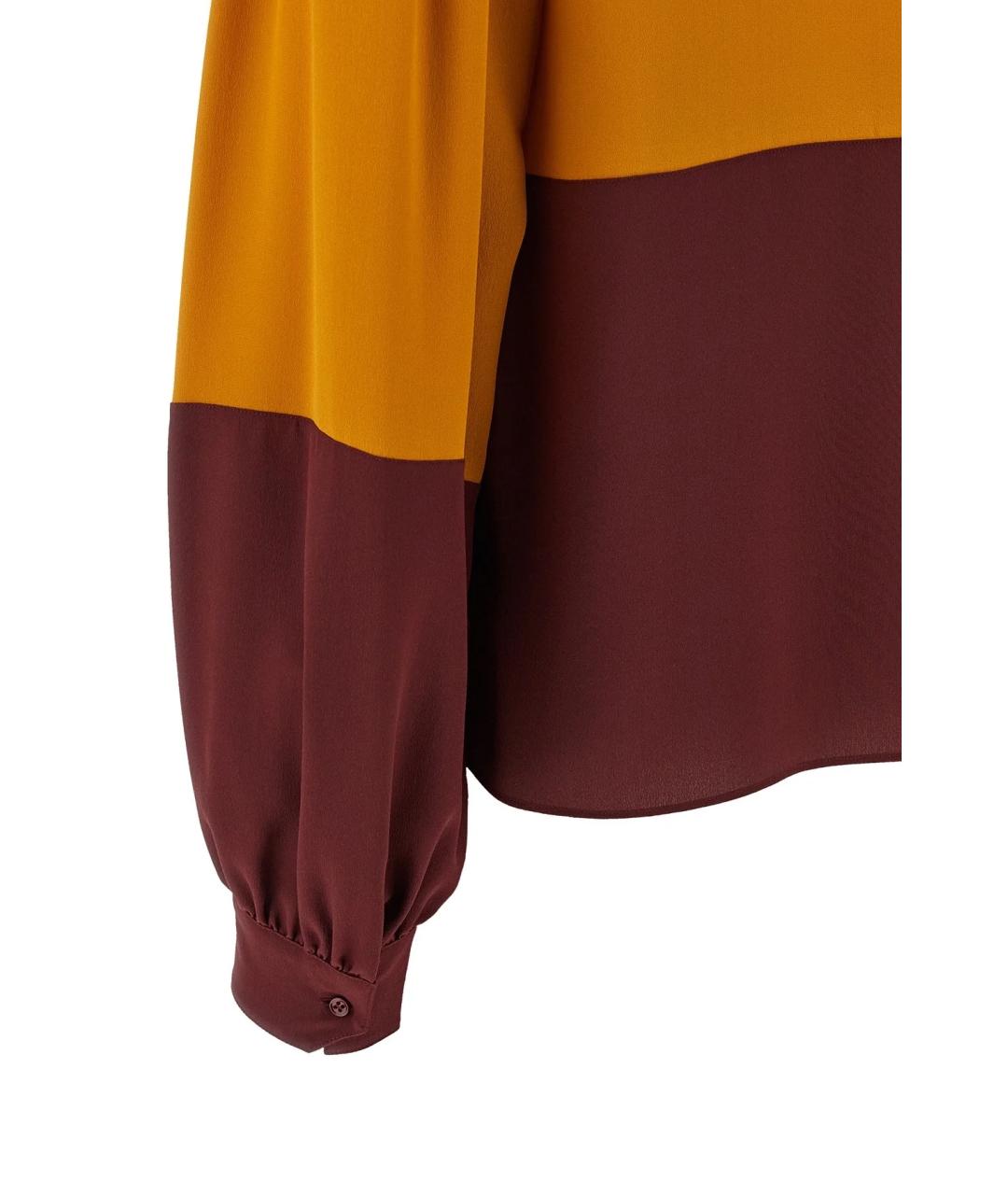 SAINT LAURENT Мульти шелковая блузы, фото 4