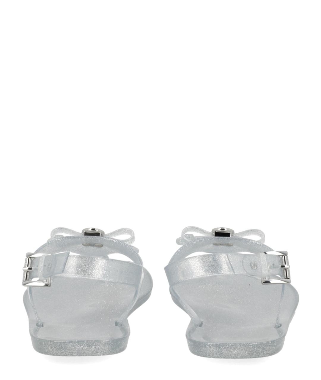 MICHAEL KORS Серебряные резиновые сандалии, фото 2