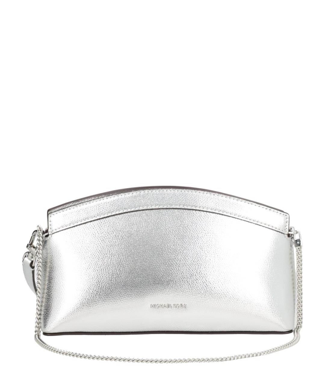MICHAEL KORS Серебряная кожаная сумка через плечо, фото 1