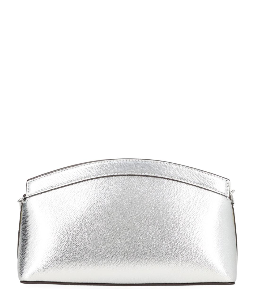 MICHAEL KORS Серебряная кожаная сумка через плечо, фото 3