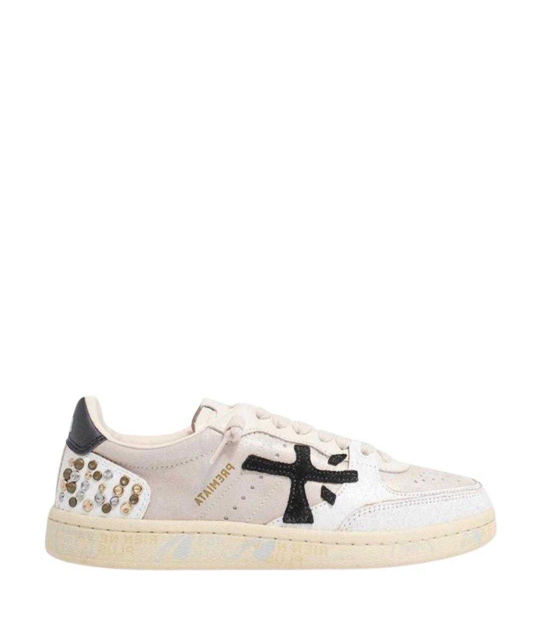 PREMIATA Бежевые замшевые кроссовки, фото 1