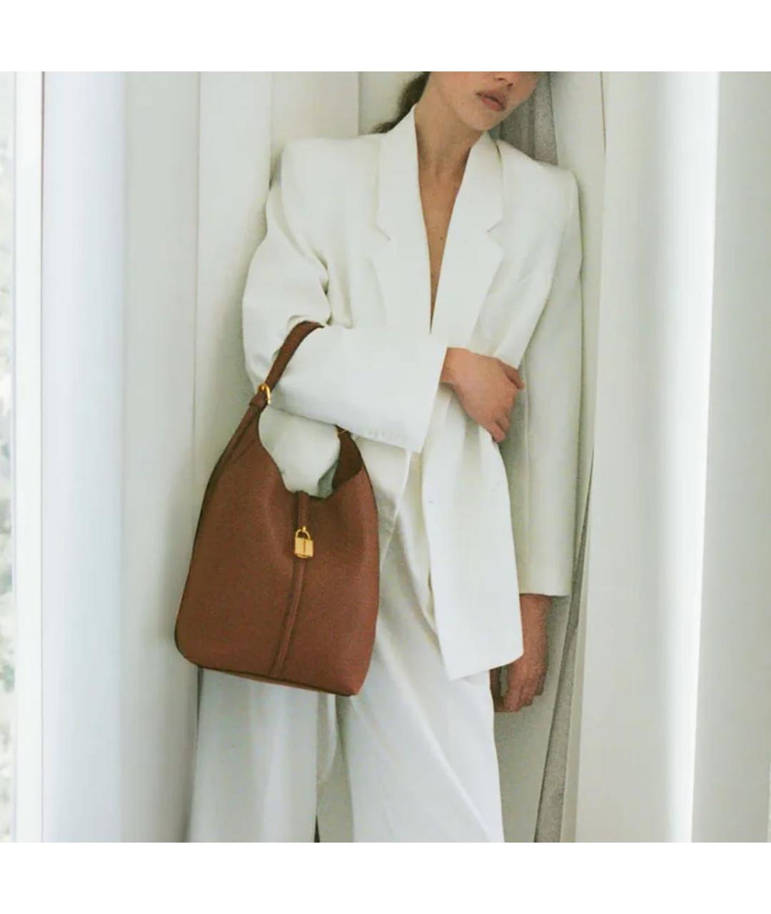 DEMELLIER Коричневая кожаная сумка тоут, фото 2