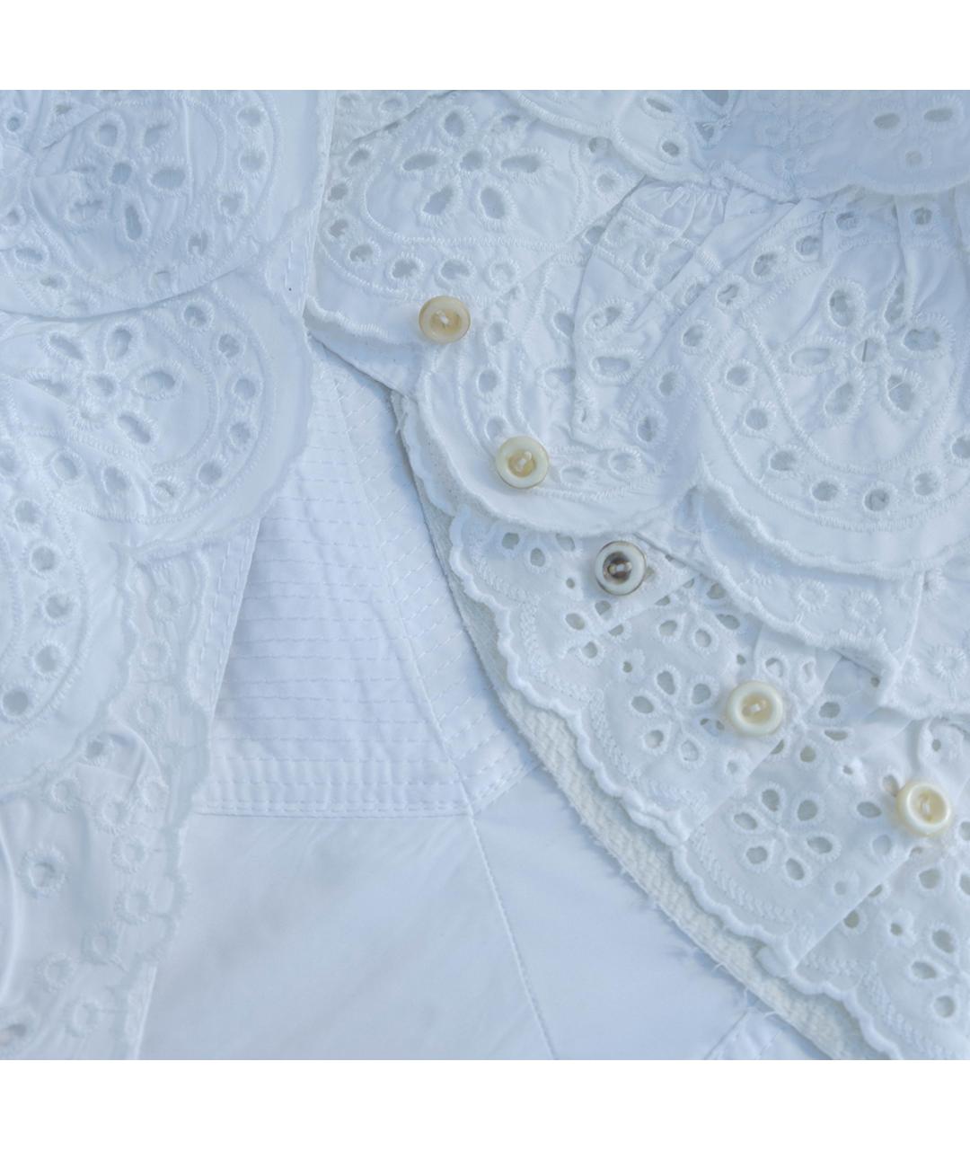 ERMANNO SCERVINO Белый полиэстеровый жакет/пиджак, фото 4