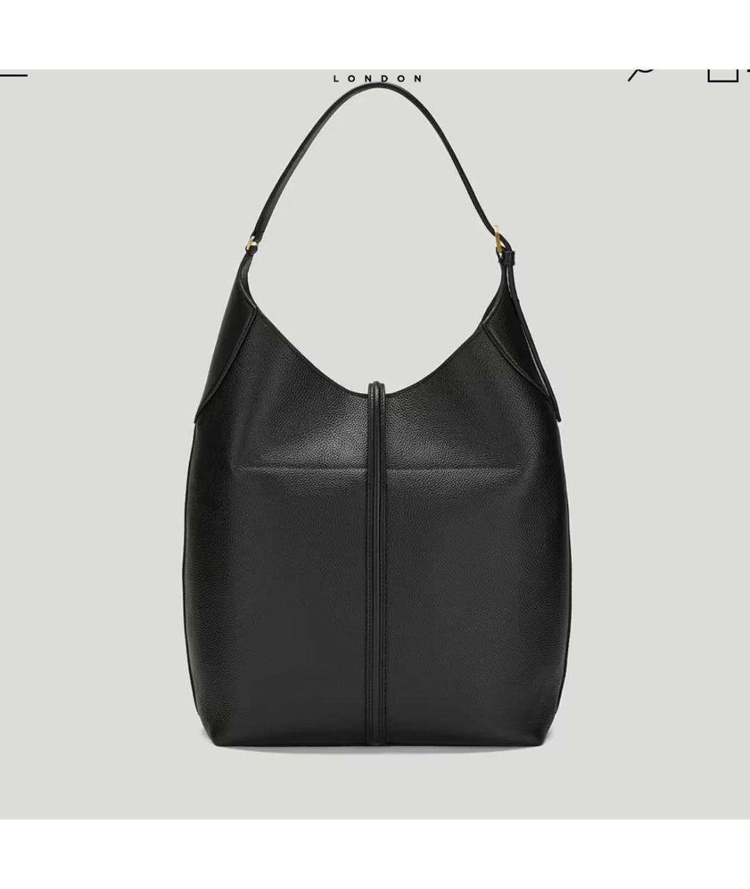 DEMELLIER Черная кожаная сумка тоут, фото 2