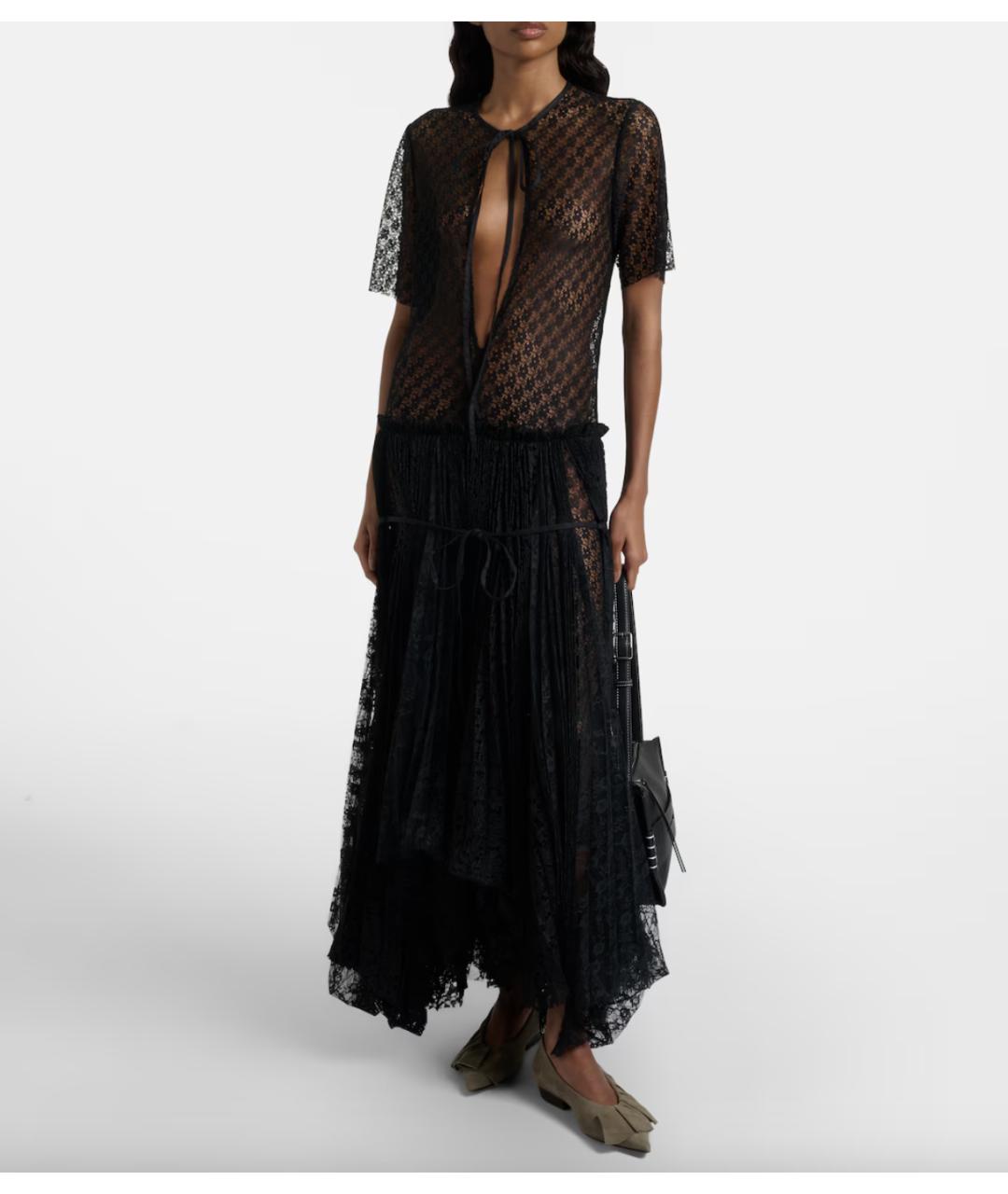 J.W.ANDERSON Черное полиэстеровое вечернее платье, фото 3