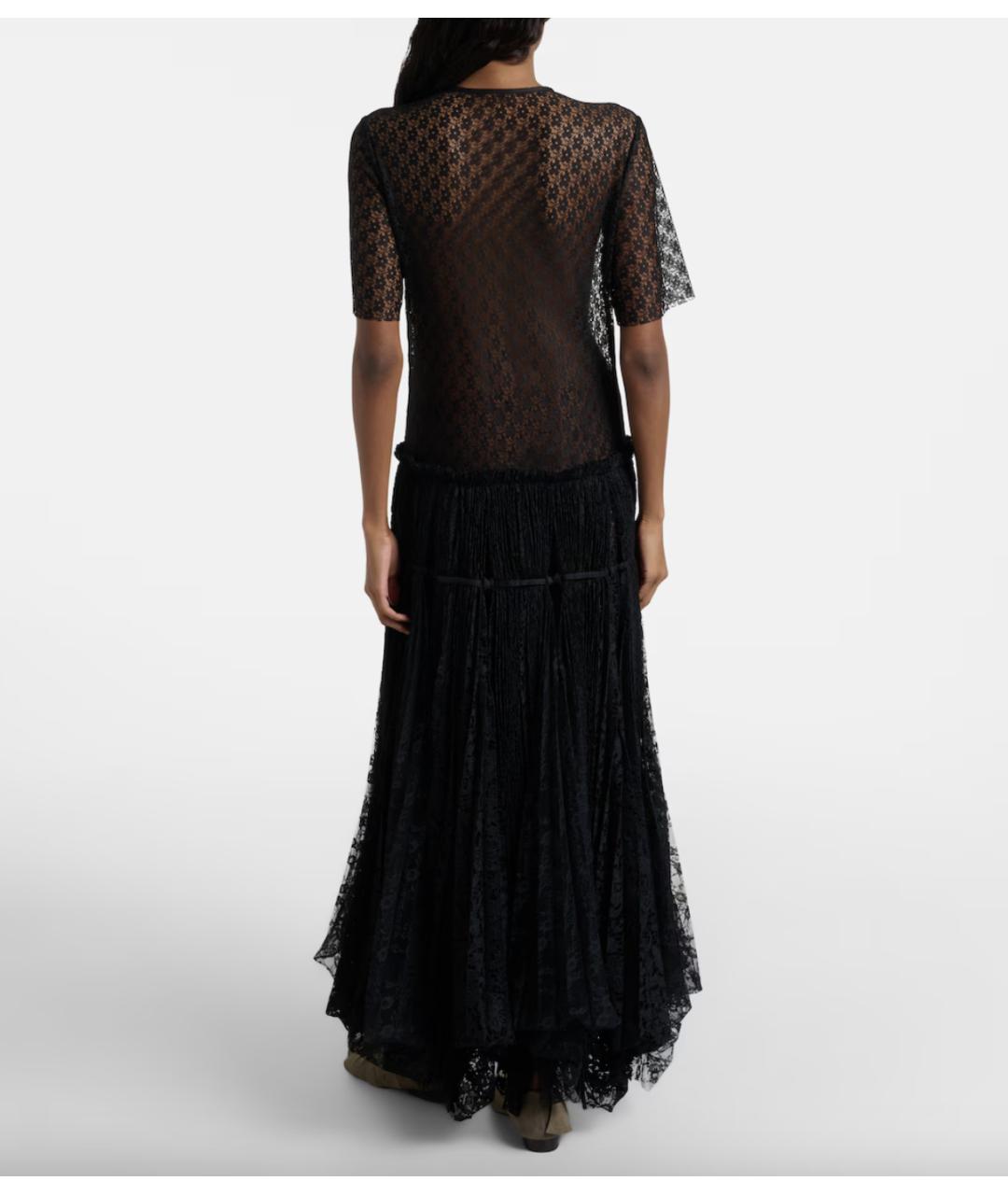 J.W.ANDERSON Черное полиэстеровое вечернее платье, фото 4