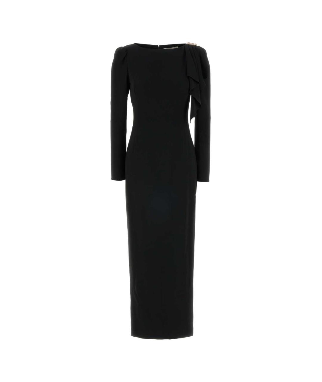 ALESSANDRA RICH Черное вискозное повседневное платье, фото 1