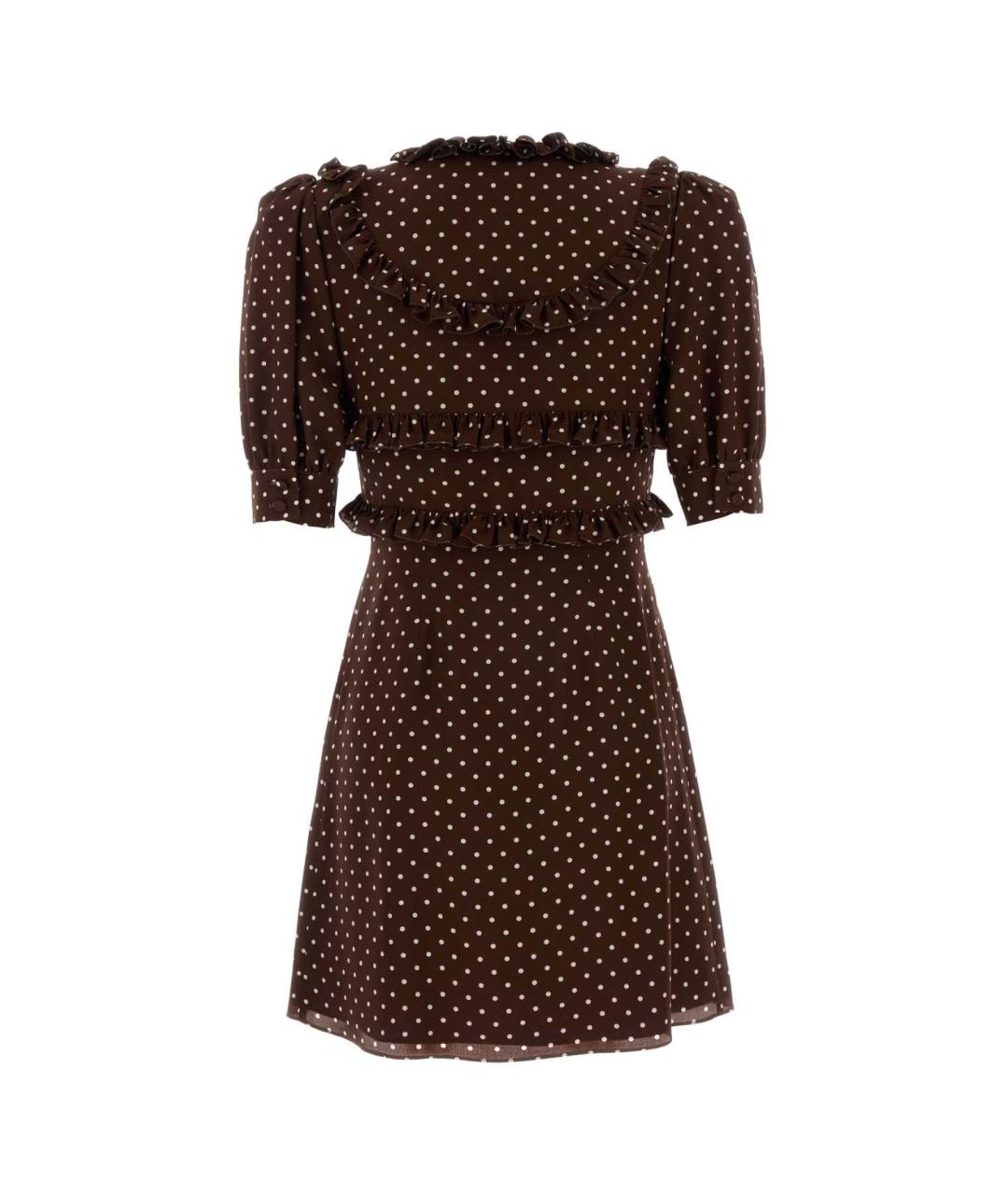 ALESSANDRA RICH Мульти шелковое коктейльное платье, фото 2