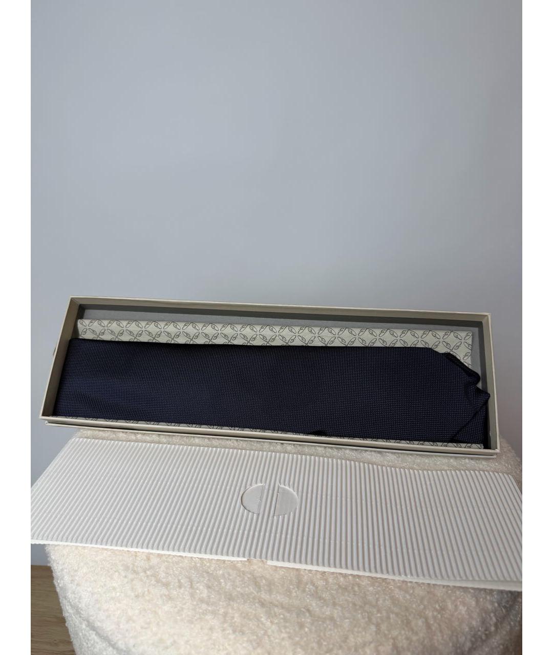 BRIONI Синий шелковый галстук, фото 9