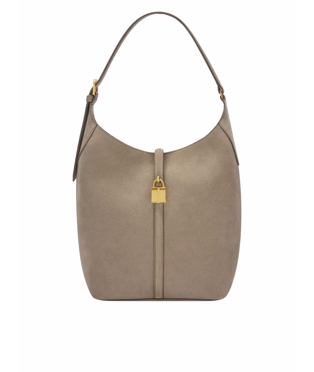 DEMELLIER Бежевая замшевая сумка тоут, фото 1