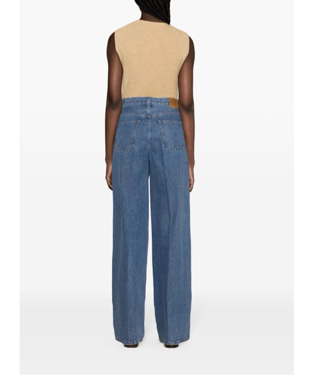 TOTEME Синие хлопковые джинсы клеш, фото 3