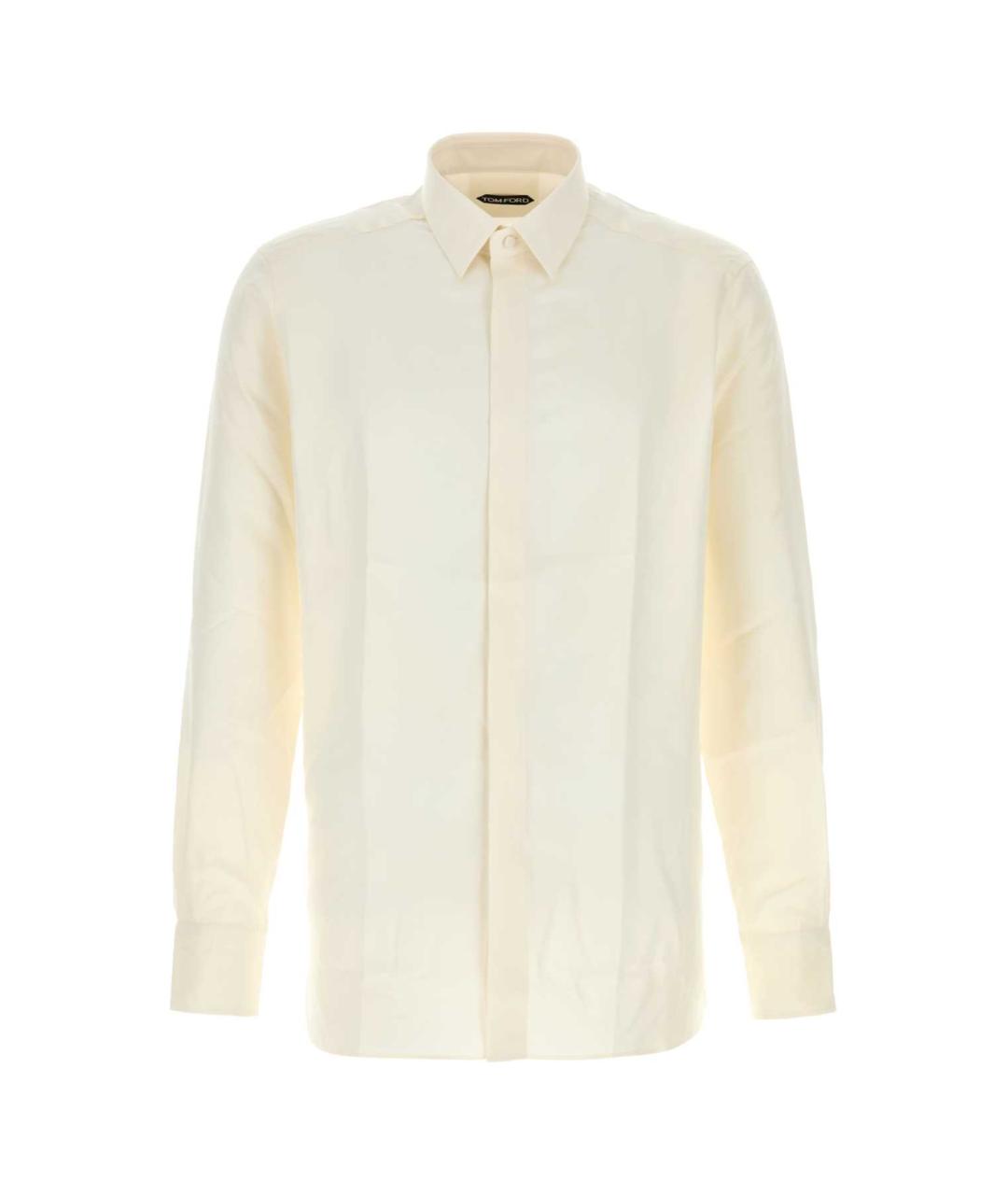 TOM FORD Бежевая шелковая кэжуал рубашка, фото 1