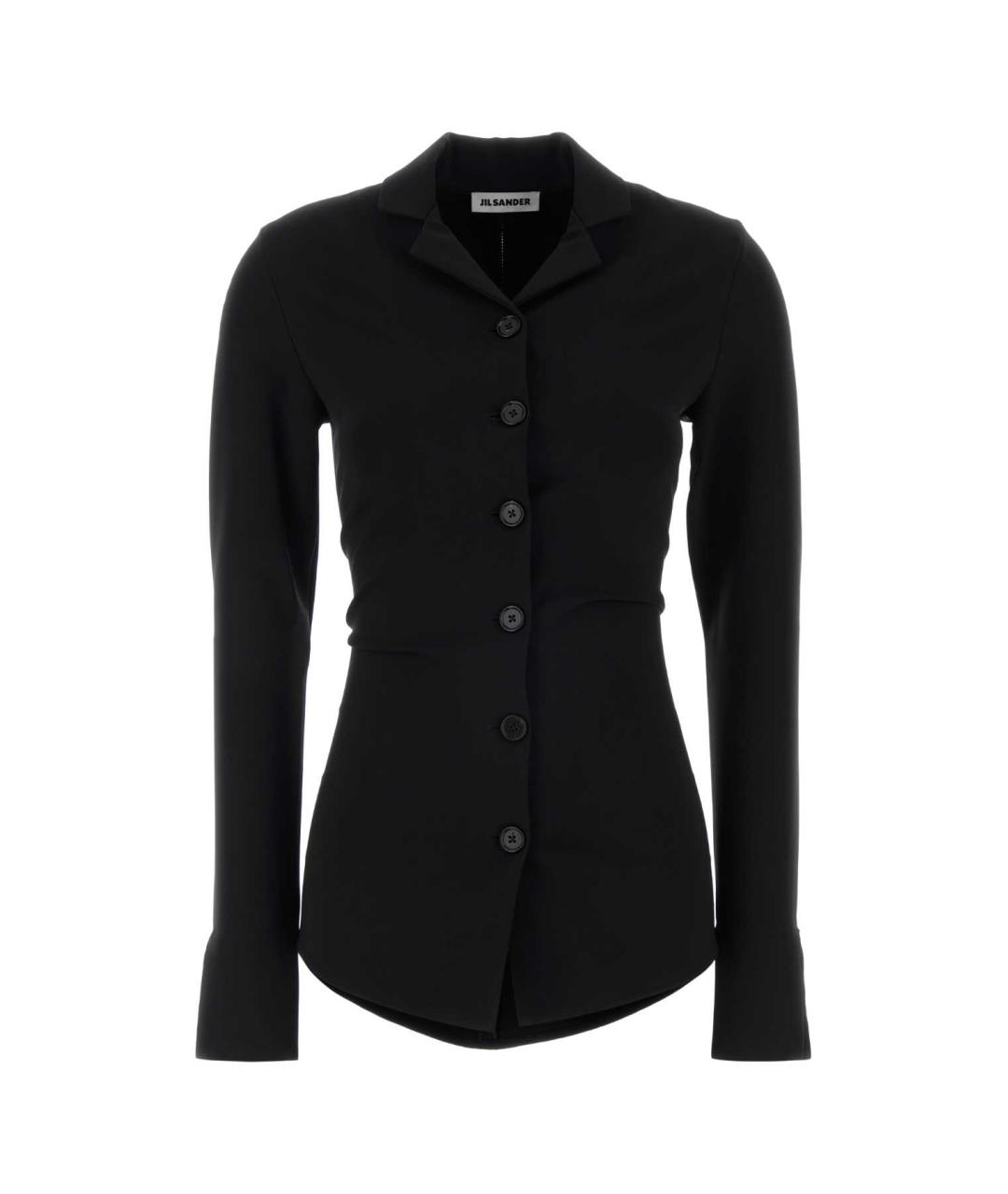 JIL SANDER Черная вискозная блузы, фото 1