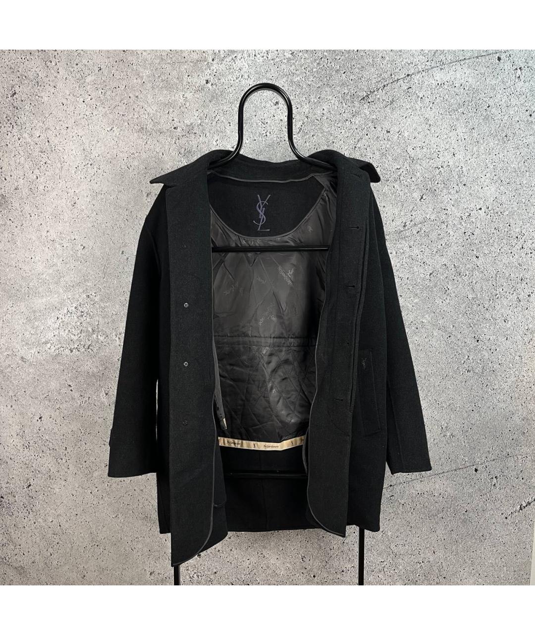 YVES SAINT LAURENT BEAUTY Черное пальто, фото 2
