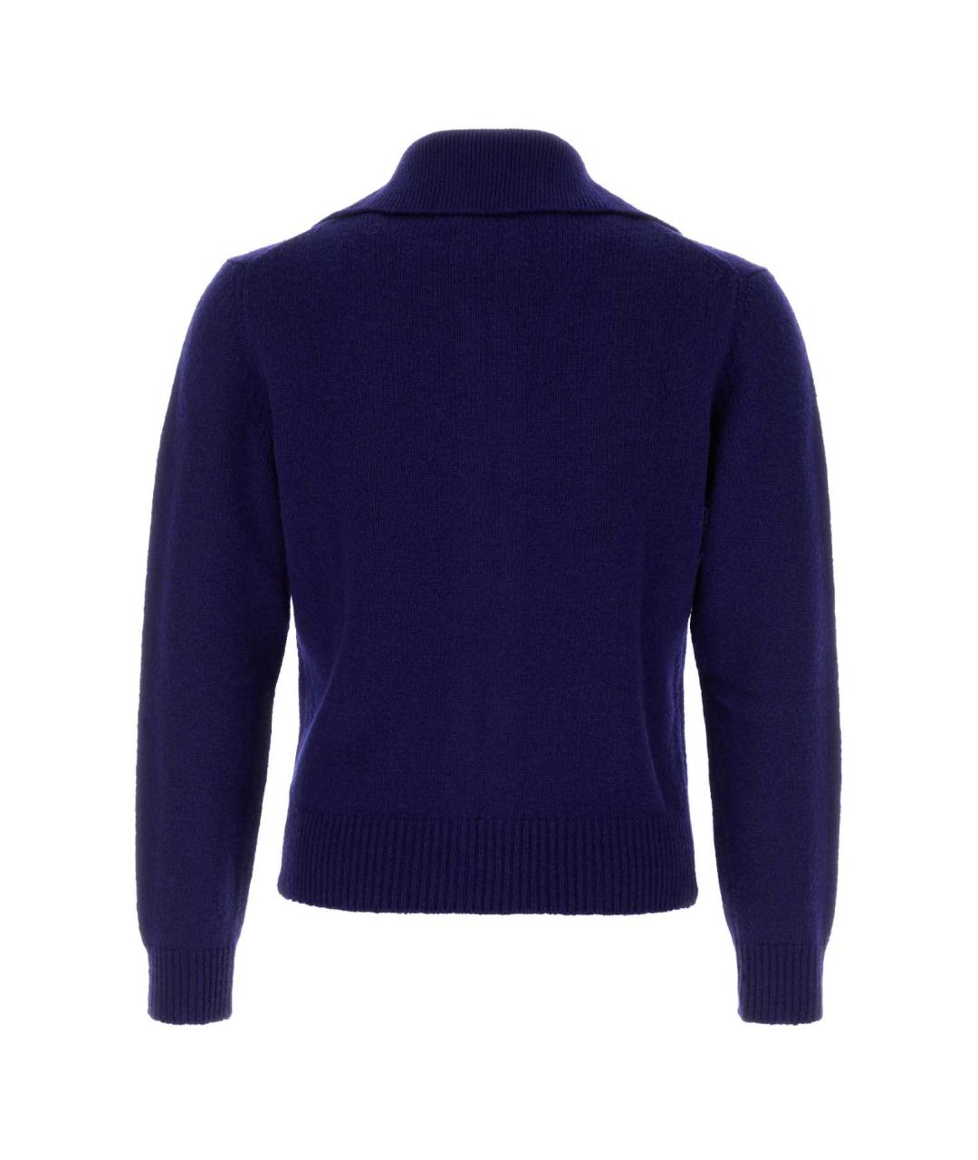 JIL SANDER Синий шерстяной кардиган, фото 2