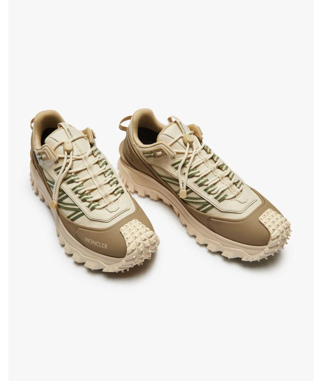 MONCLER Мульти текстильные низкие кроссовки / кеды, фото 3