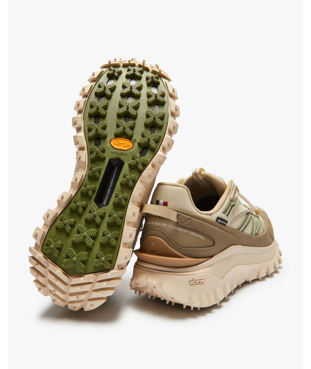 MONCLER Мульти текстильные низкие кроссовки / кеды, фото 5