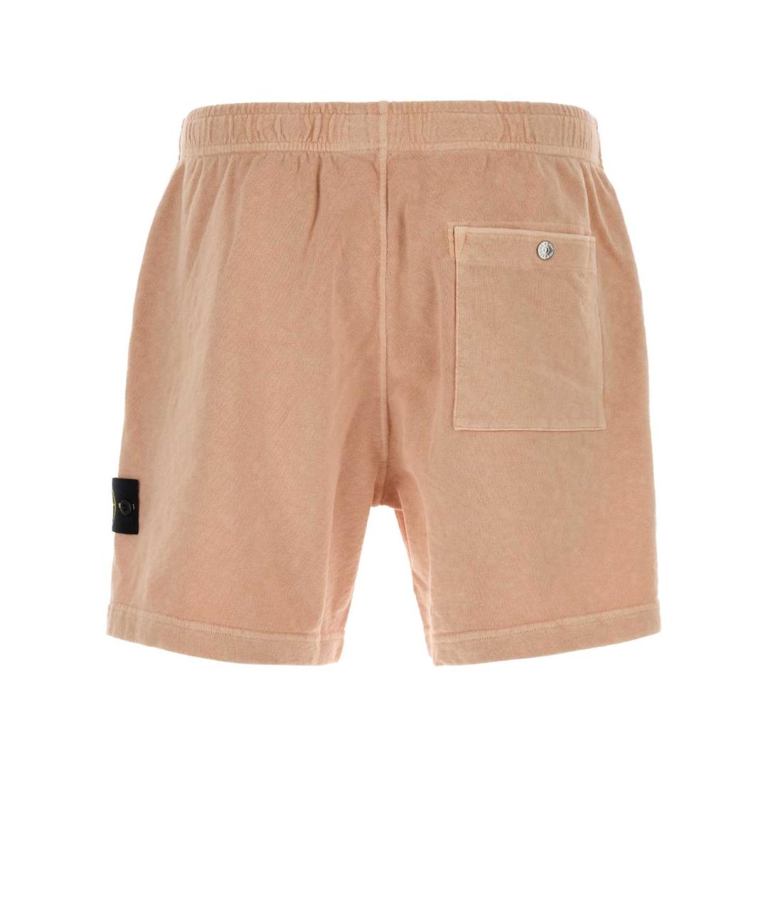 STONE ISLAND Розовые хлопковые шорты, фото 2
