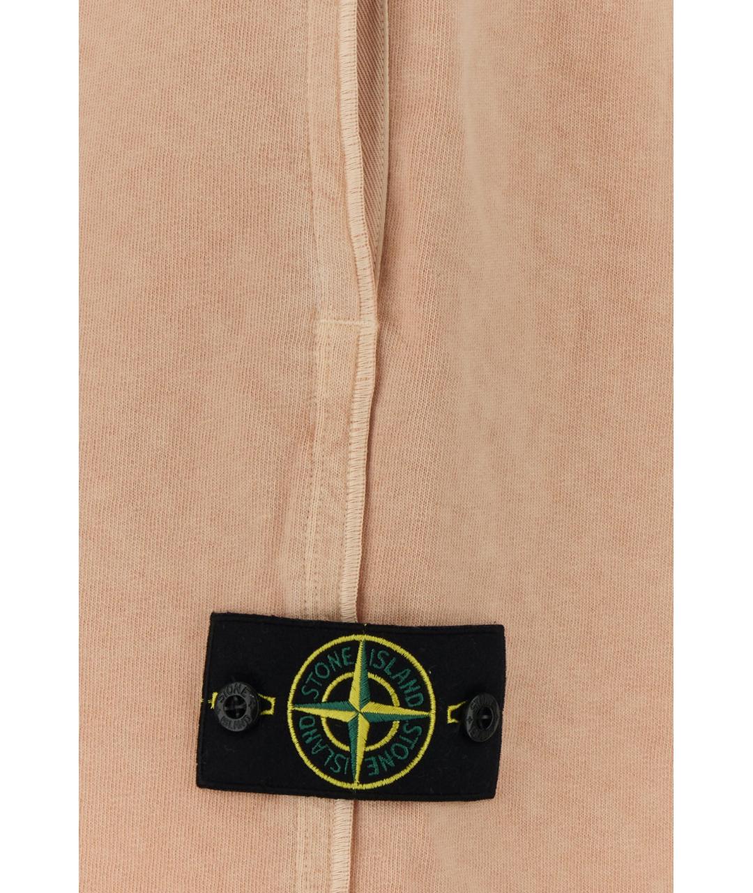 STONE ISLAND Розовые хлопковые шорты, фото 3