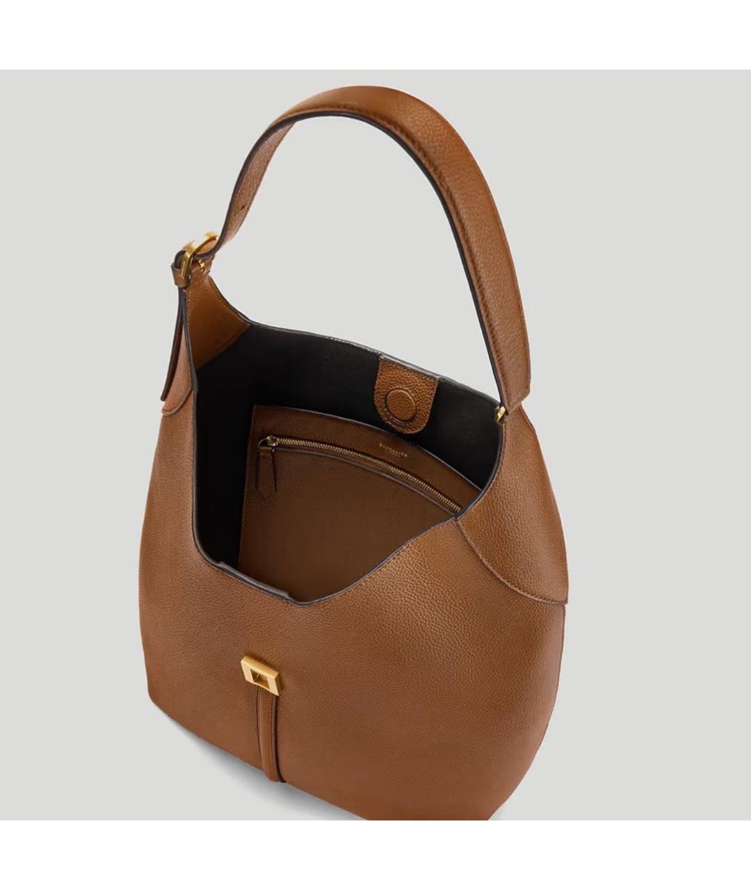 DEMELLIER Коричневая кожаная сумка тоут, фото 4