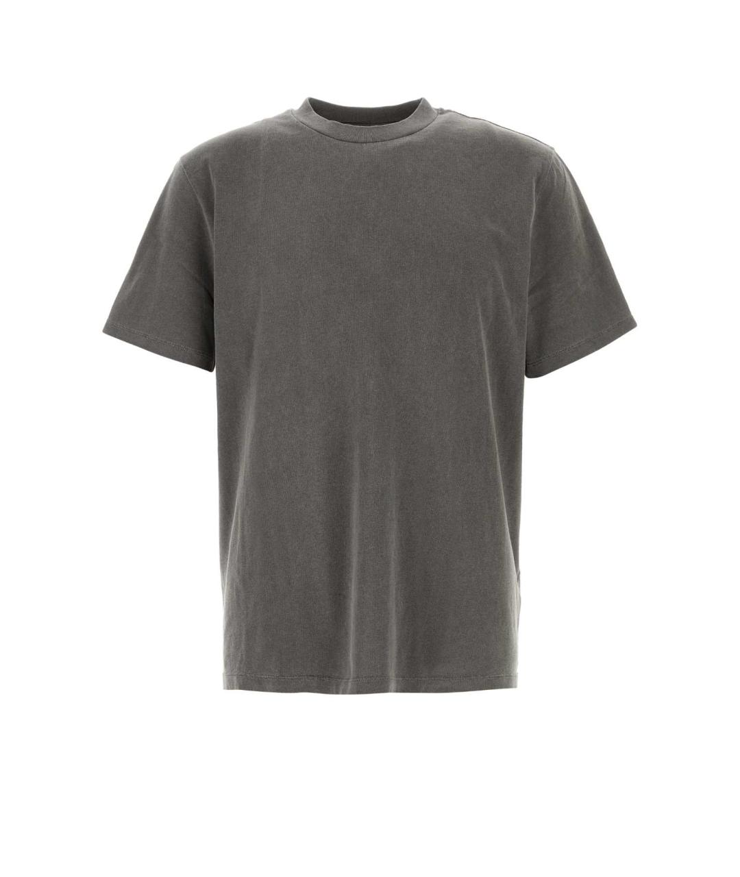 OUR LEGACY Серая хлопковая футболка, фото 1