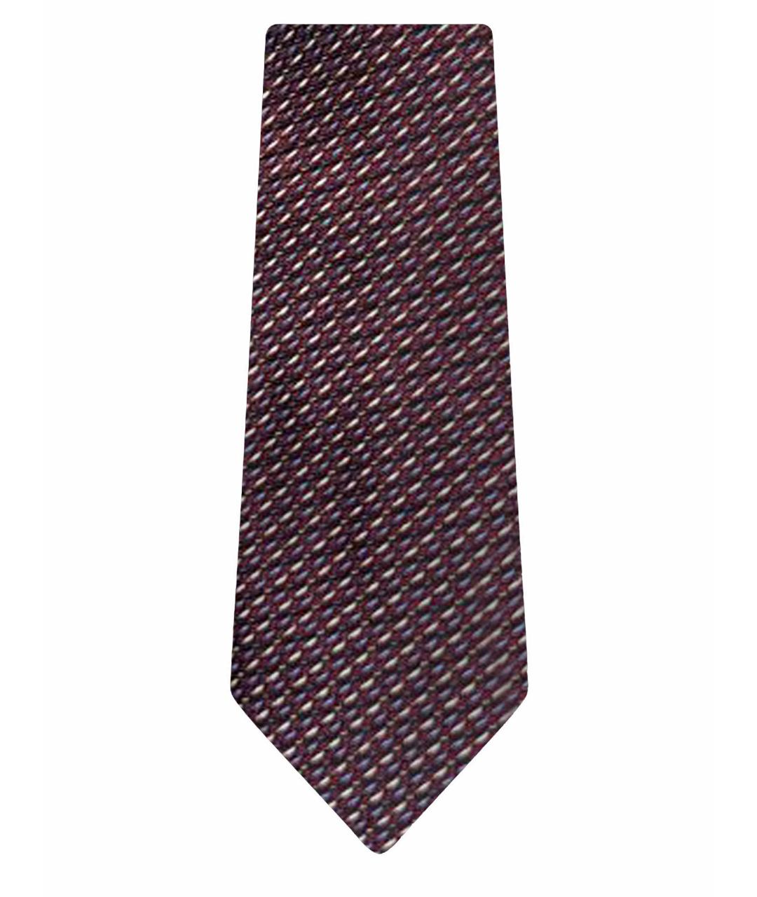 ERMENEGILDO ZEGNA XXX Бордовый шелковый галстук, фото 1