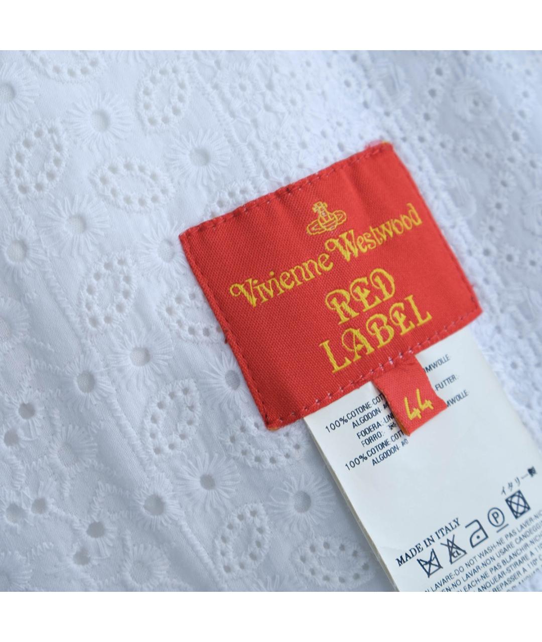 VIVIENNE WESTWOOD Белый хлопковый жакет/пиджак, фото 6