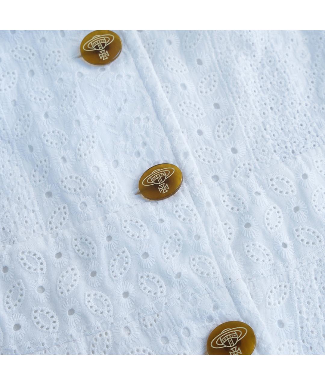 VIVIENNE WESTWOOD Белый хлопковый жакет/пиджак, фото 4