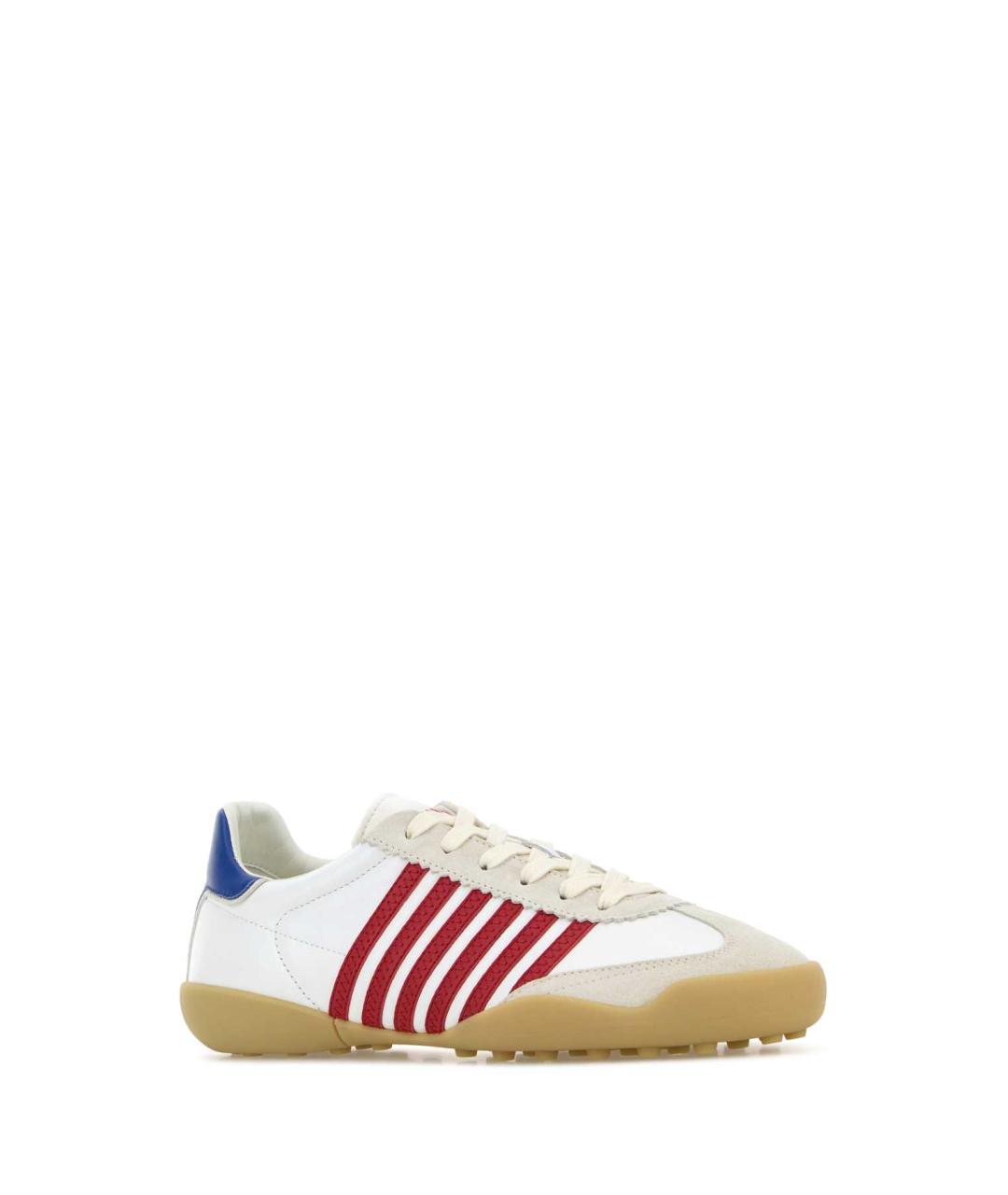 DSQUARED2 Белые кожаные низкие кроссовки / кеды, фото 2