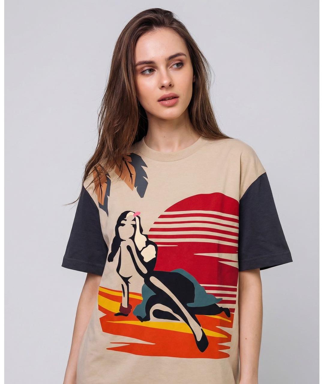 PRADA Мульти хлопковая футболка, фото 2