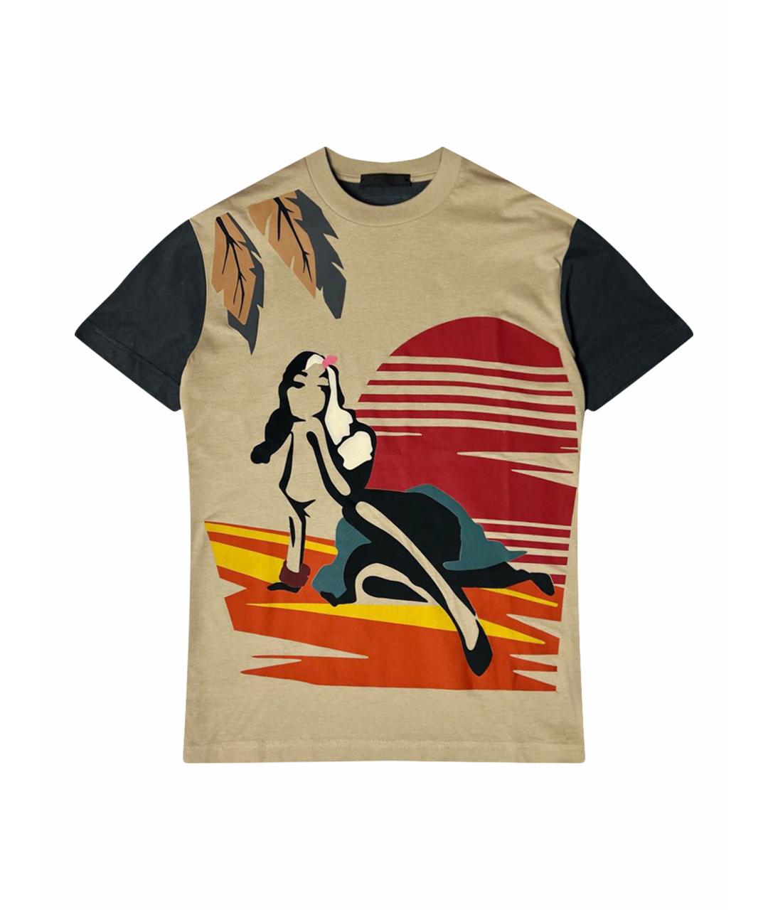 PRADA Мульти хлопковая футболка, фото 1