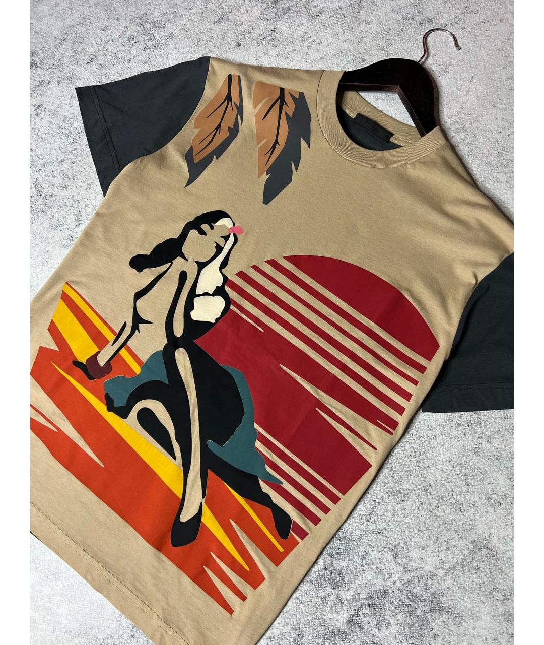 PRADA Мульти хлопковая футболка, фото 3