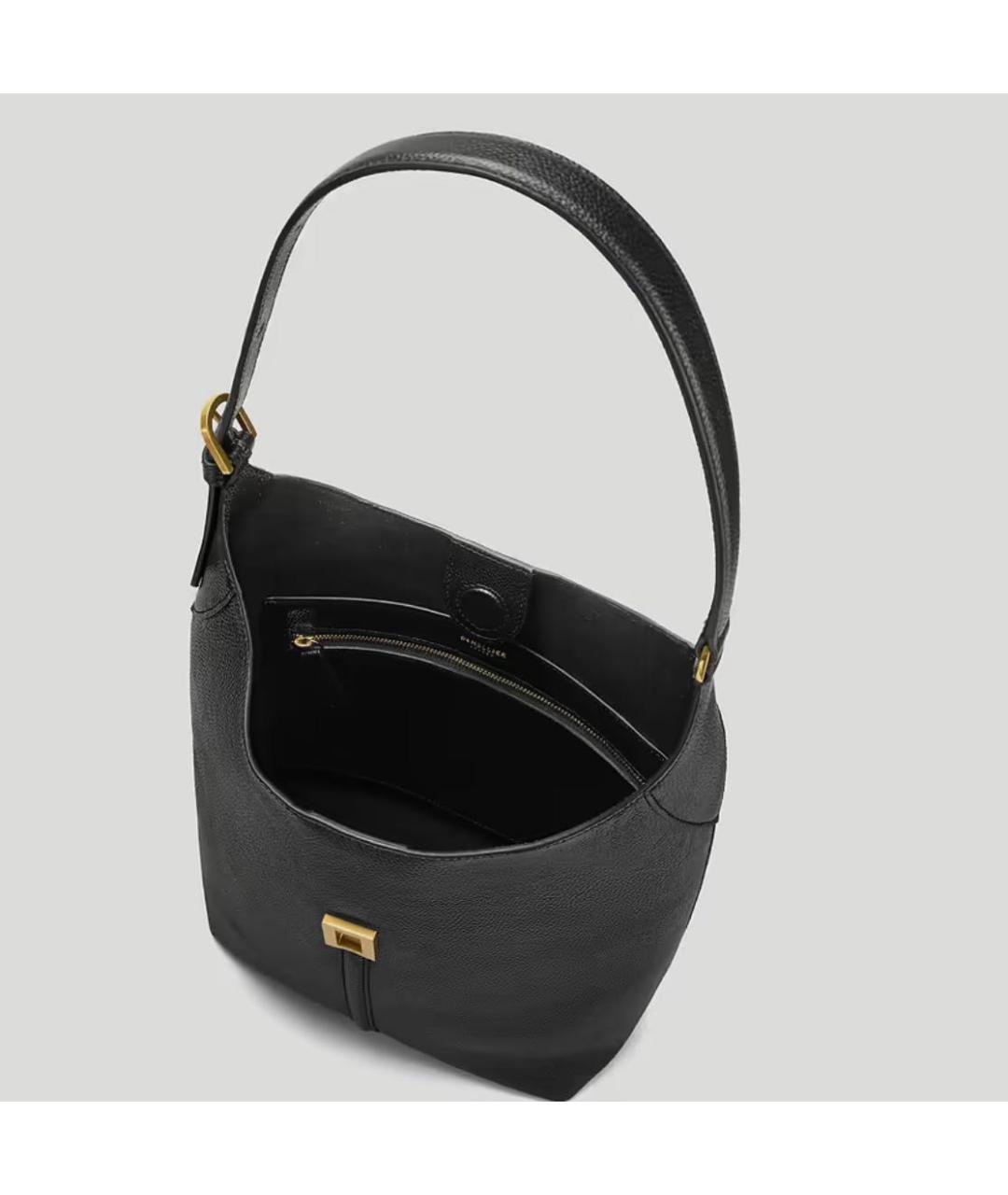 DEMELLIER Черная кожаная сумка тоут, фото 2