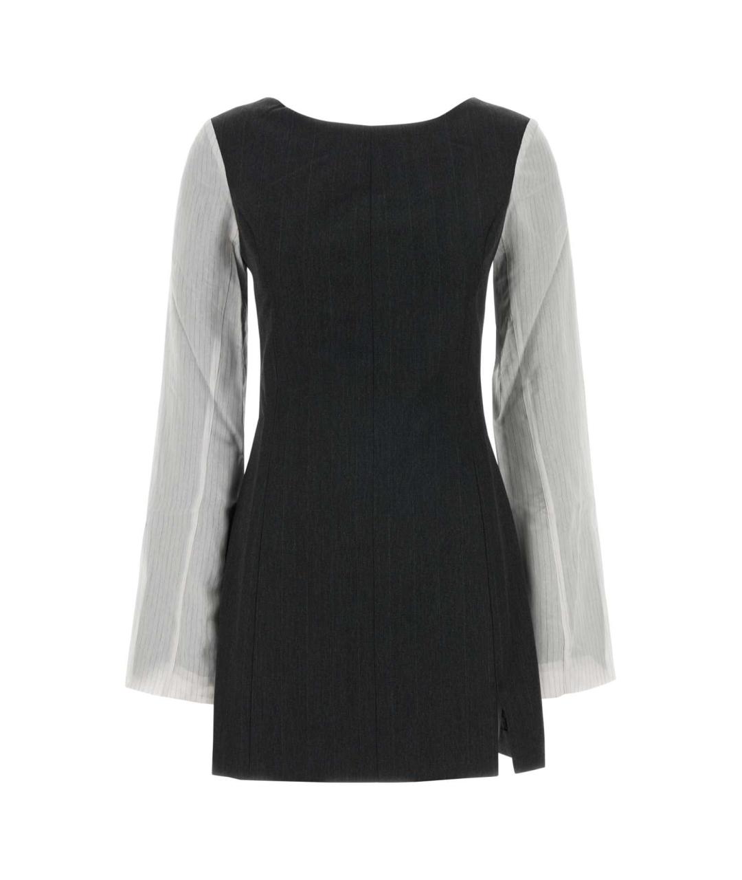 OUR LEGACY Черное полиэстеровое повседневное платье, фото 1