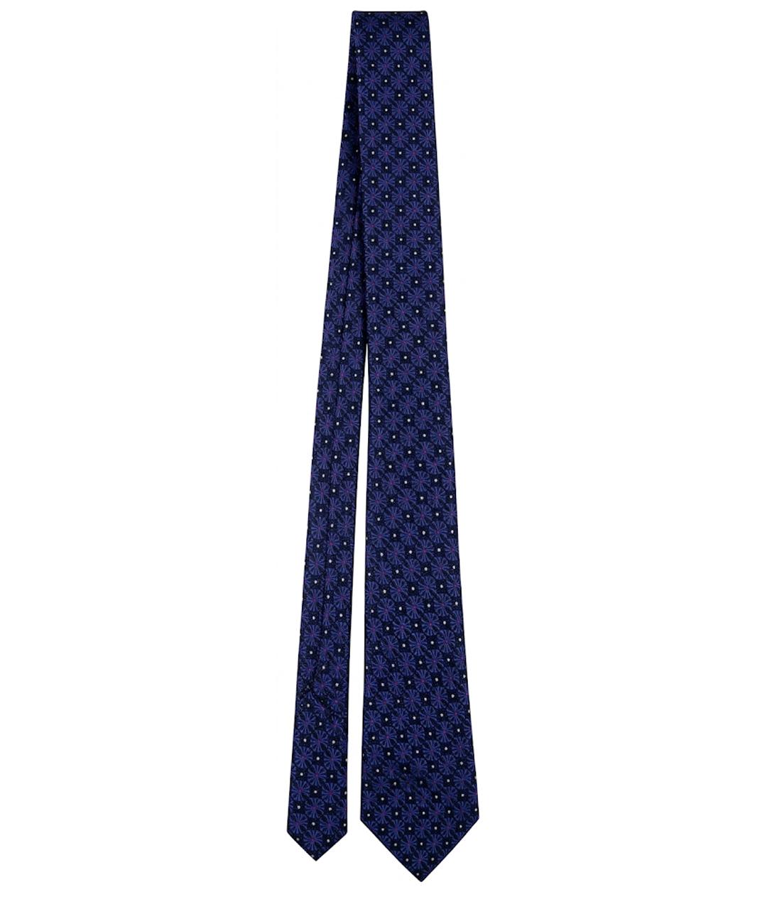 CANALI Синий шелковый галстук, фото 1