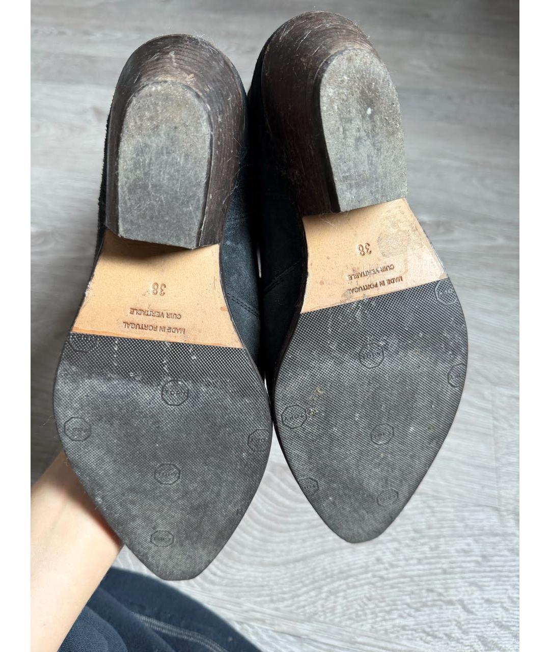 ISABEL MARANT Темно-синие замшевые сапоги, фото 6