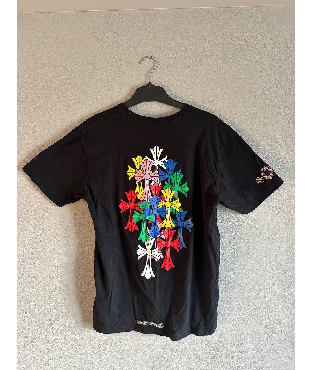 CHROME HEARTS Черная хлопковая футболка, фото 2